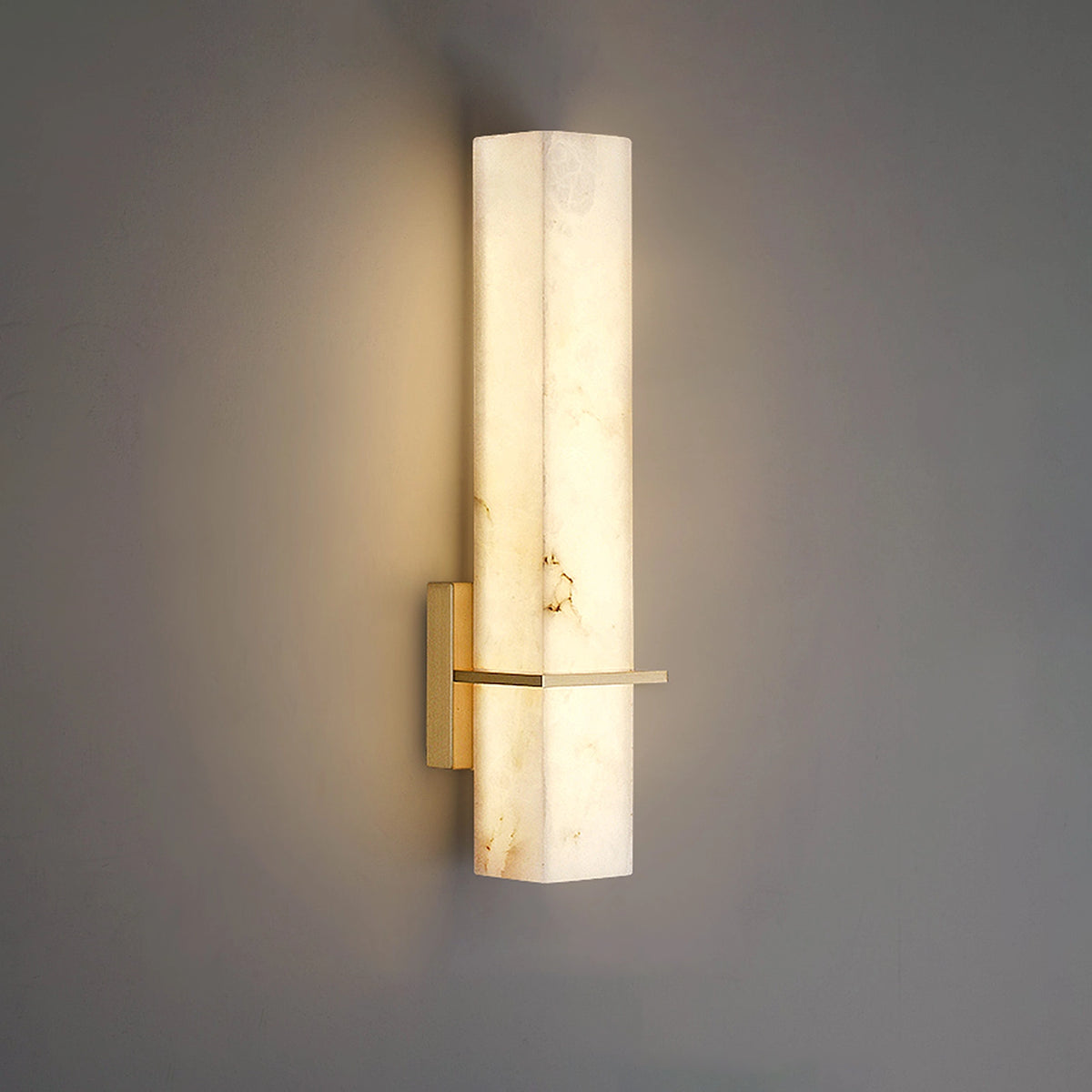 Alabaster rectangle Wall Lamp