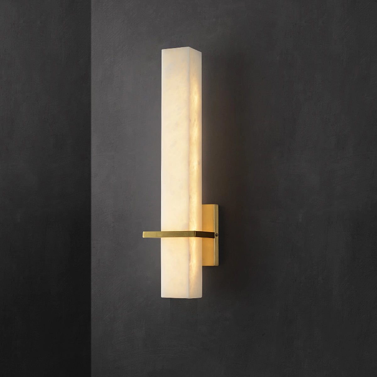 Alabaster rectangle Wall Lamp