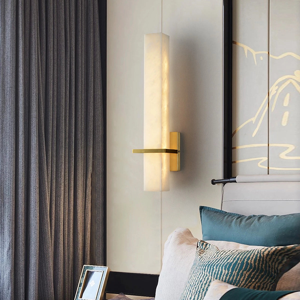 Alabaster rectangle Wall Lamp