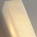 Alabaster rectangle Wall Lamp