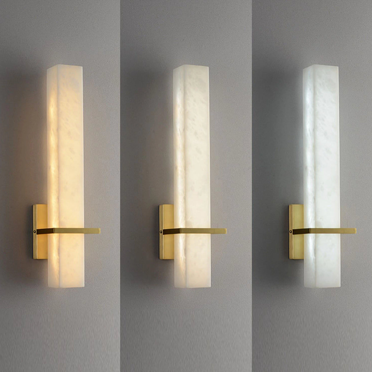 Alabaster rectangle Wall Lamp