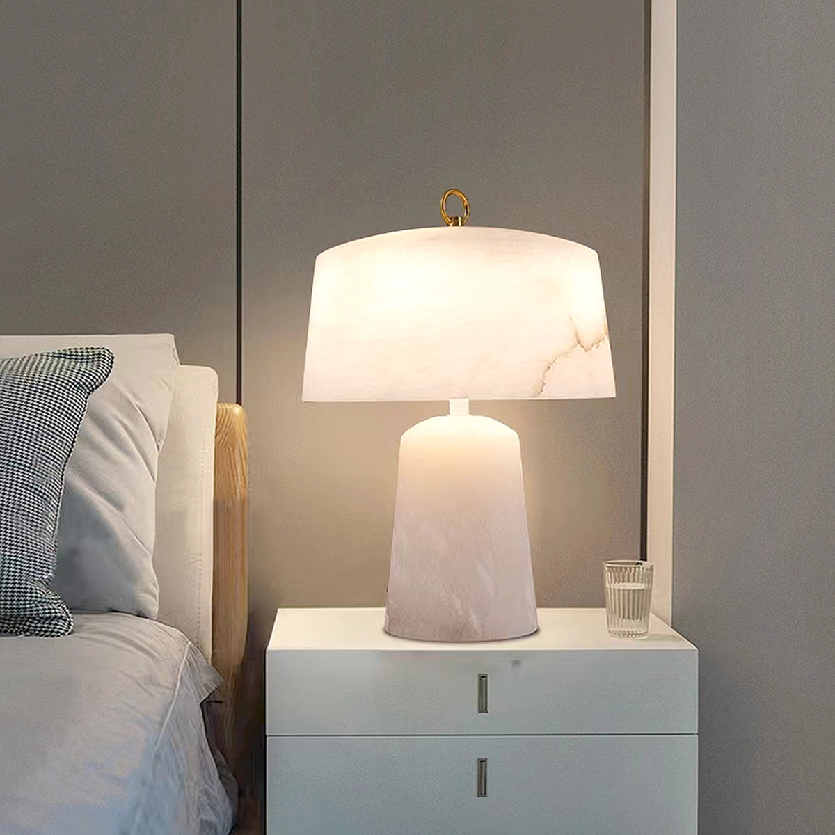 Aogashima Alabaster Table Lamp