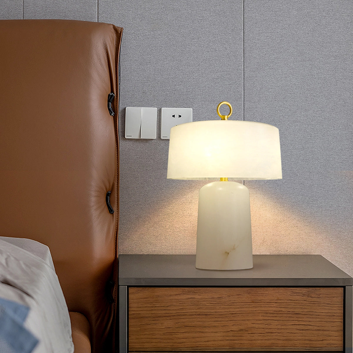 Aogashima Alabaster Table Lamp