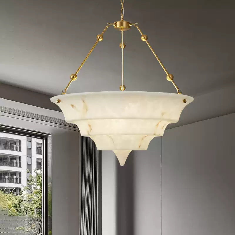Art Deco Resin Chandelier