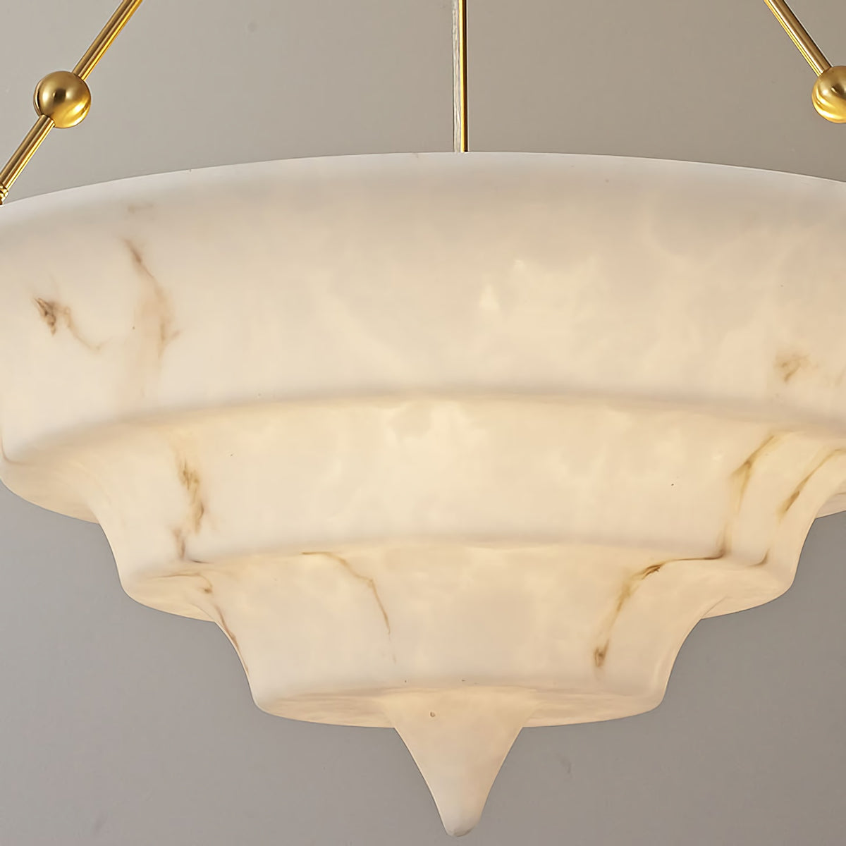 Art Deco Resin Chandelier