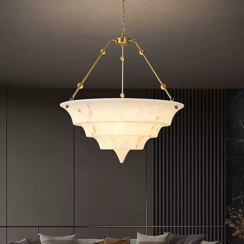 Art Deco Resin Chandelier