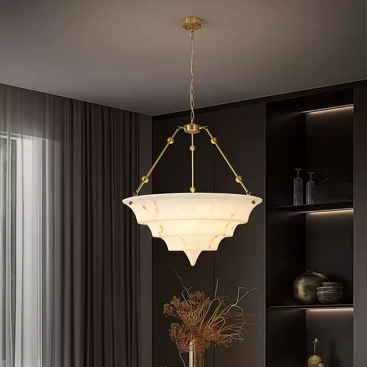Art Deco Resin Chandelier