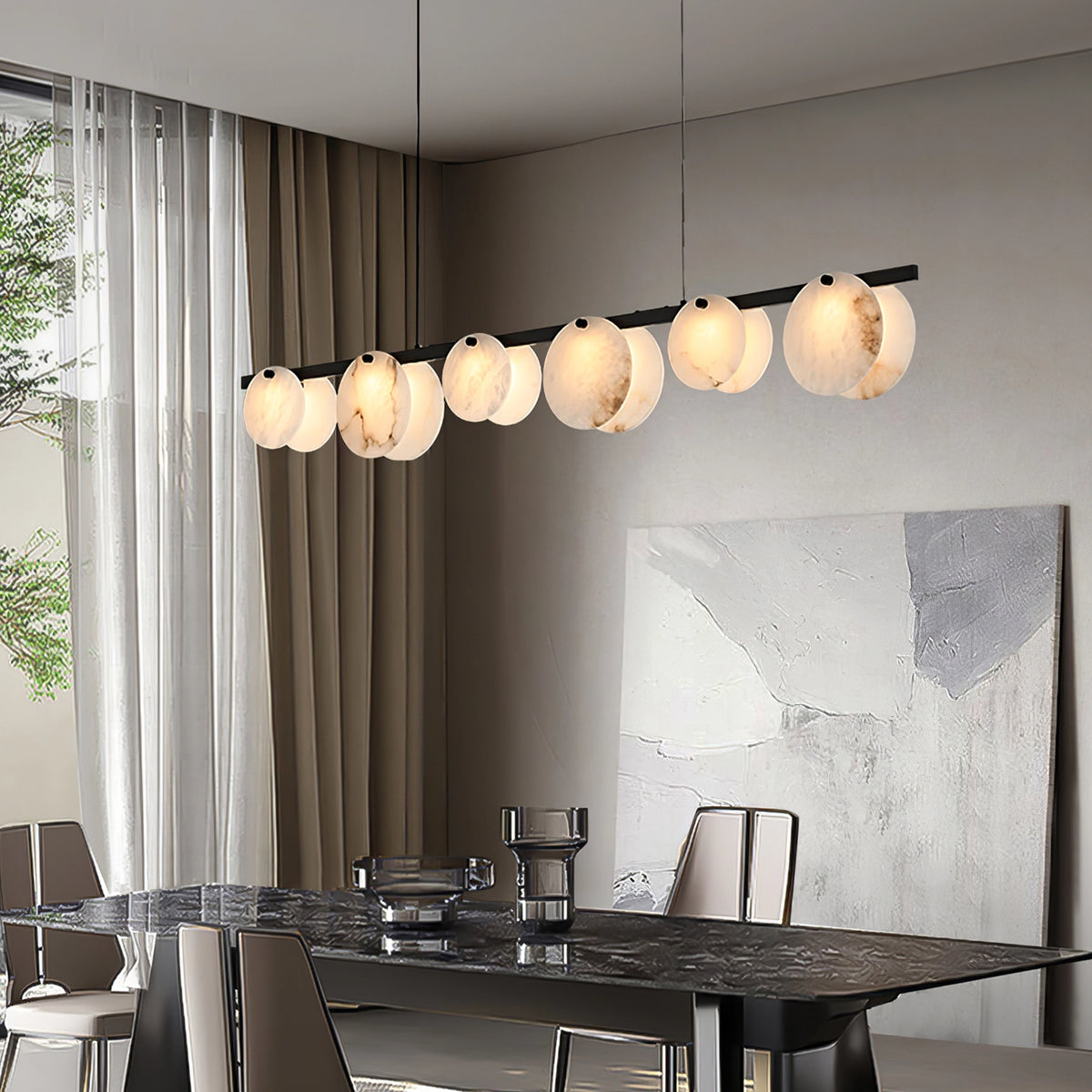 Branch AlabasterDining Room Chandelier