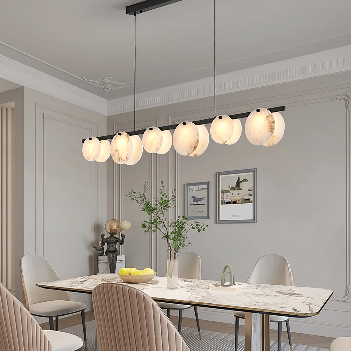 Branch AlabasterDining Room Chandelier