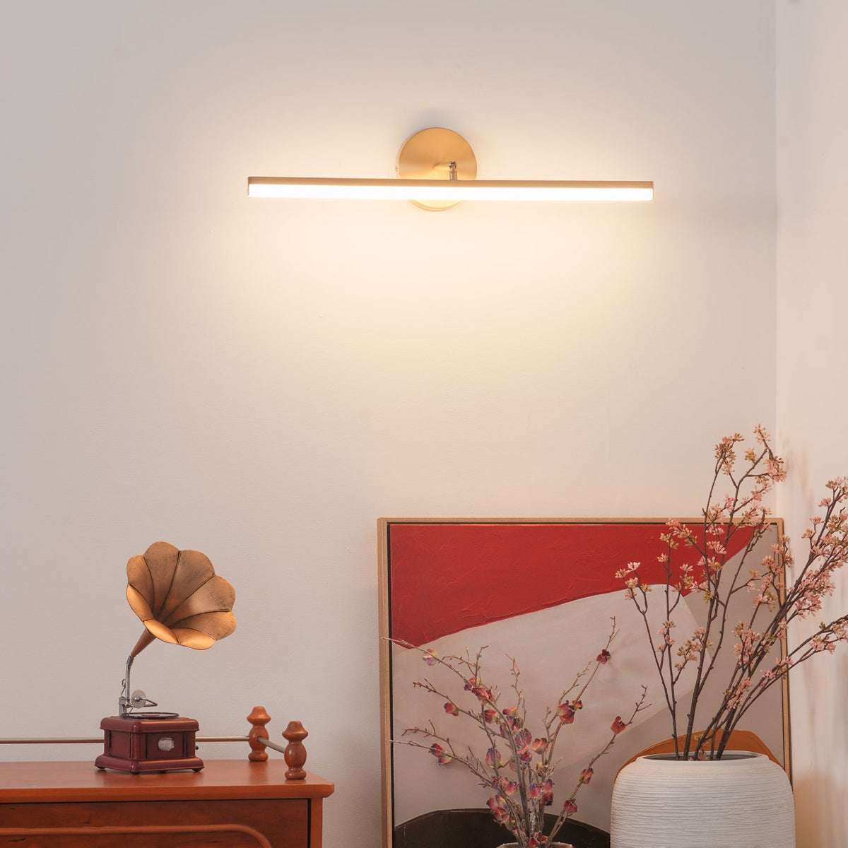 Brass LED Bath Wall Lamp