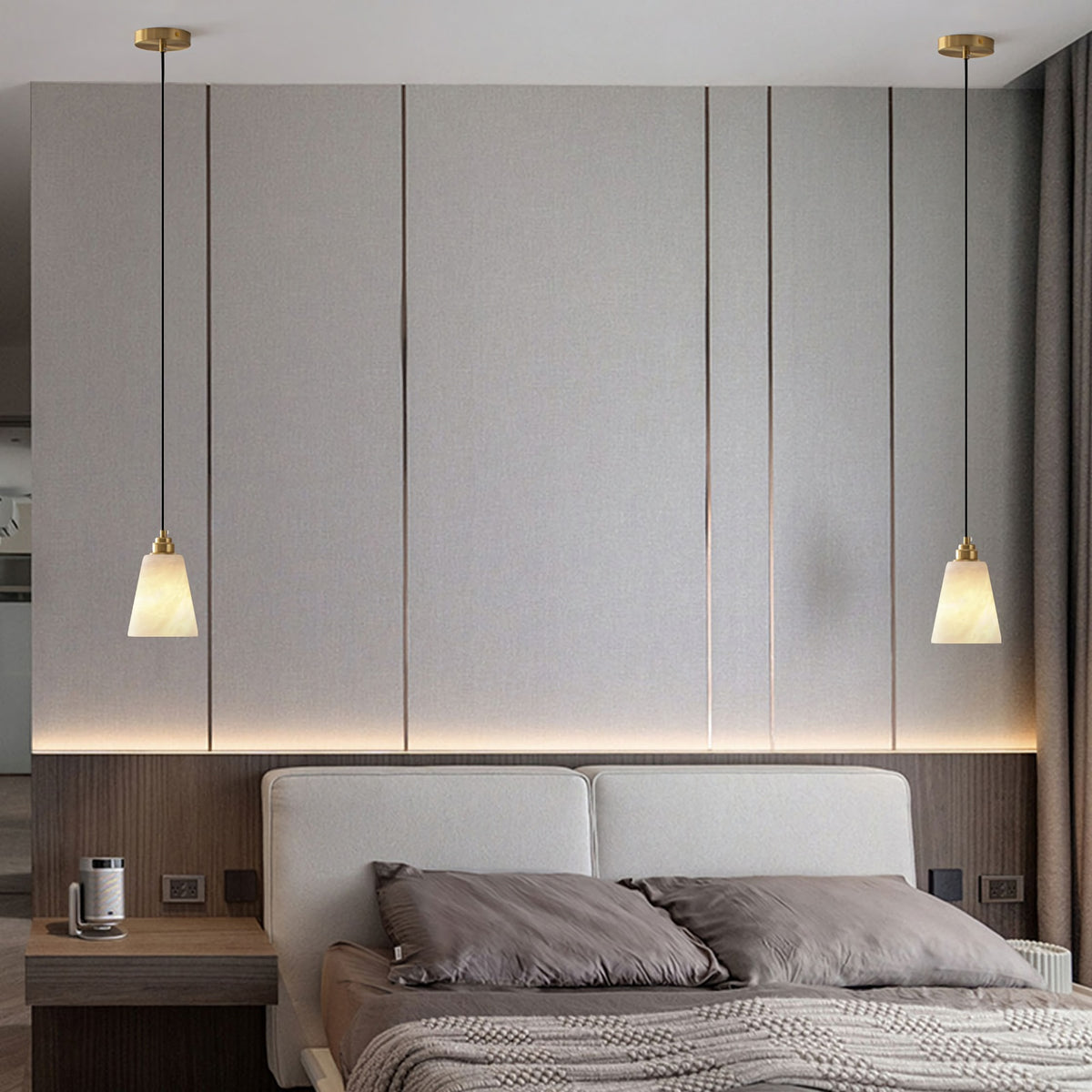 Brass Marble Island Pendant Lamp