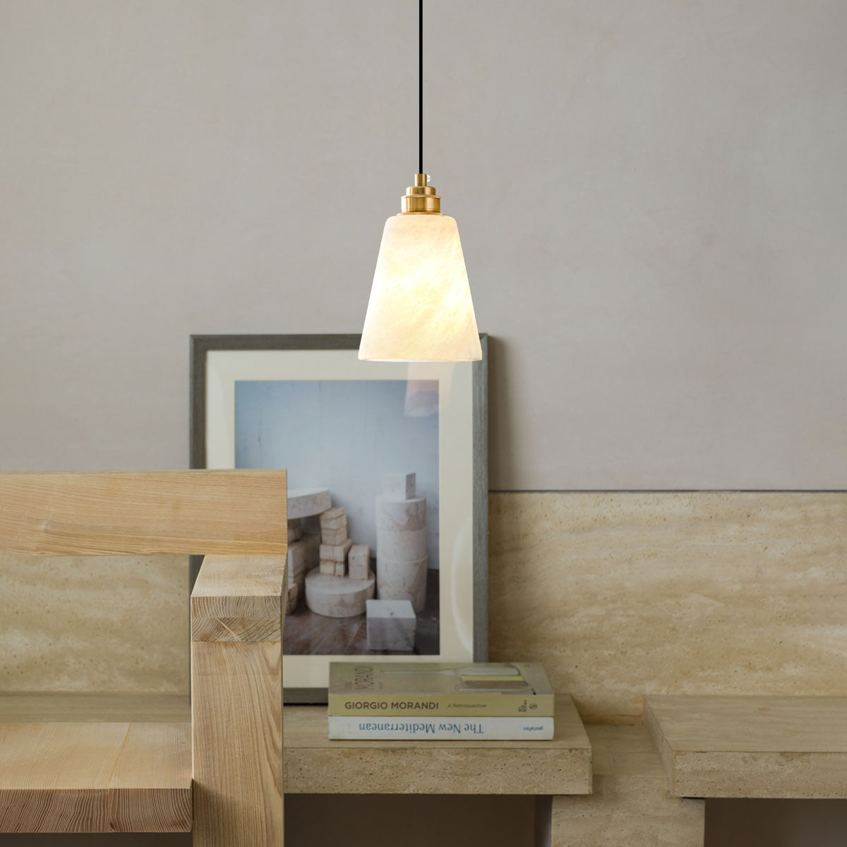Brass Marble Island Pendant Lamp
