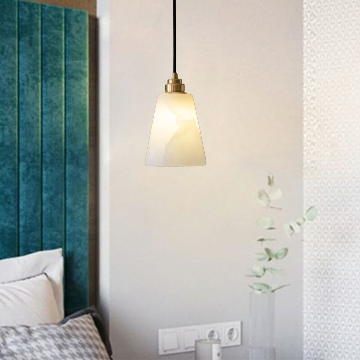 Brass Marble Island Pendant Lamp