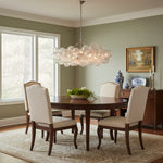 Bubble Spiral Glass Sphere Chandelier