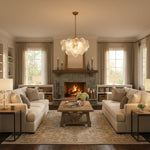 Bubble Spiral Glass Sphere Chandelier