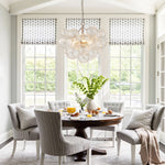 Bubble Spiral Glass Sphere Chandelier