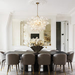 Bubble Spiral Glass Sphere Chandelier