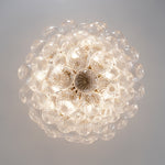 Bubble Spiral Glass Sphere Chandelier