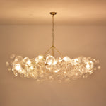 Bubble Spiral Glass Sphere Chandelier