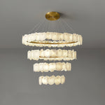 Burton Multi-tiered Alabaster Chandelier