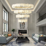 Burton Multi-tiered Alabaster Chandelier