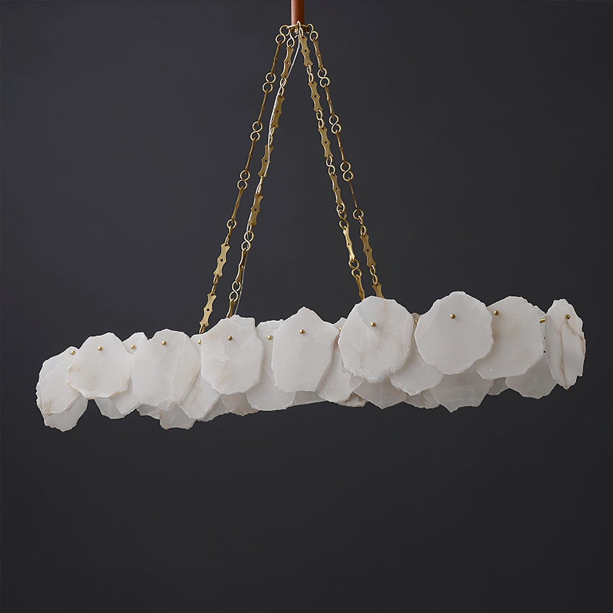 Burton Round Alabaster Chandelier