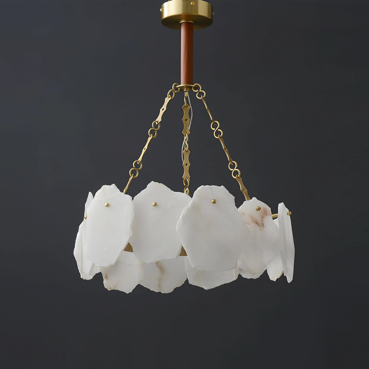 Burton Round Alabaster Chandelier