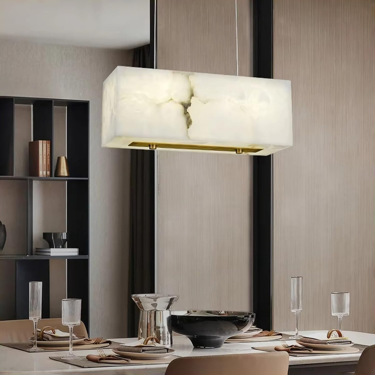 Charlene Marble Cubic Dining Area Chandelier