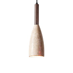 Conical Travertine Pendant Lamp