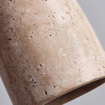 Conical Travertine Pendant Lamp