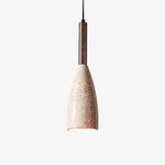 Conical Travertine Pendant Lamp