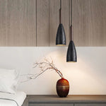 Conical Travertine Pendant Lamp