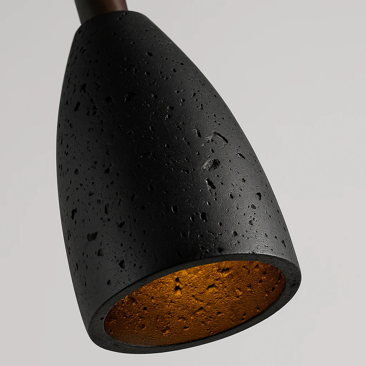 Conical Travertine Pendant Lamp