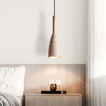 Conical Travertine Pendant Lamp