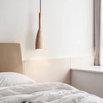 Conical Travertine Pendant Lamp
