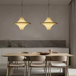 Cream Modern Dish Chandelier