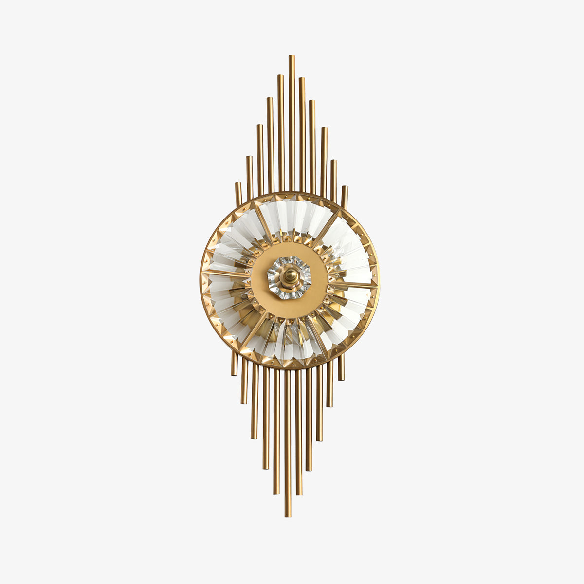 Crystal Gear Gold Wall Lamp