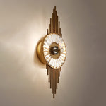 Crystal Gear Gold Wall Lamp