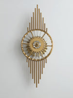 Crystal Gear Gold Wall Lamp
