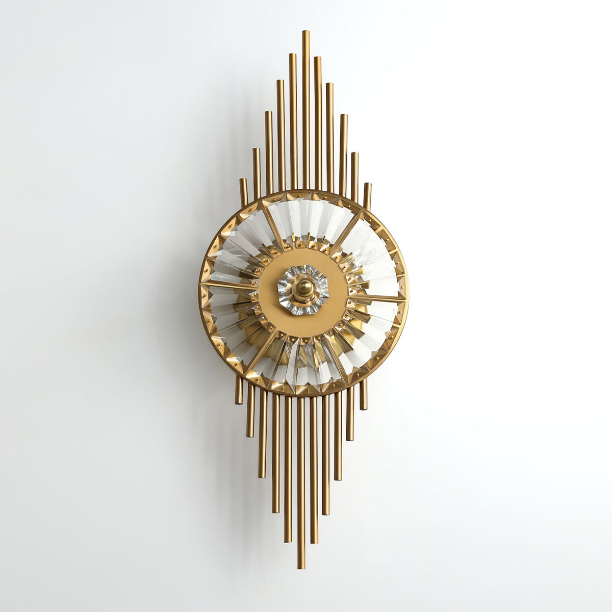 Crystal Gear Gold Wall Lamp