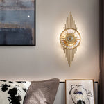 Crystal Gear Gold Wall Lamp