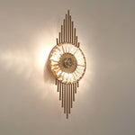 Crystal Gear Gold Wall Lamp