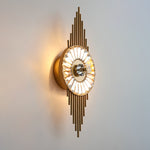 Crystal Gear Gold Wall Lamp