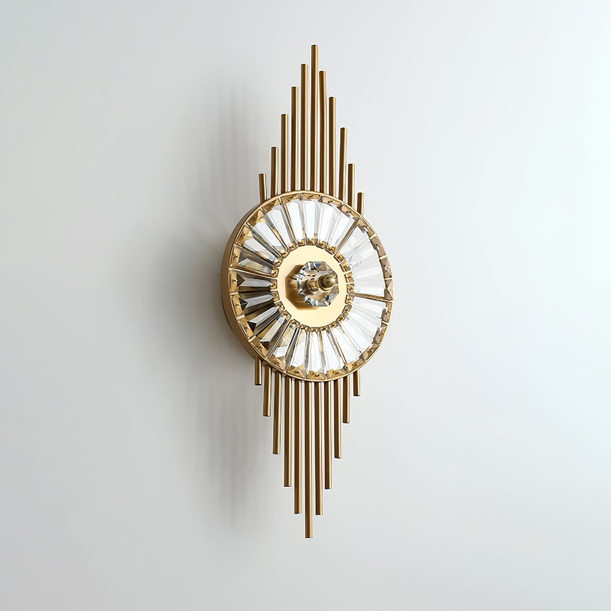 Crystal Gear Gold Wall Lamp