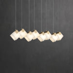 Cube Cluster Alabaster Pendant Light