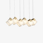 Cube Cluster Alabaster Pendant Light
