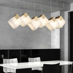 Cube Cluster Alabaster Pendant Light