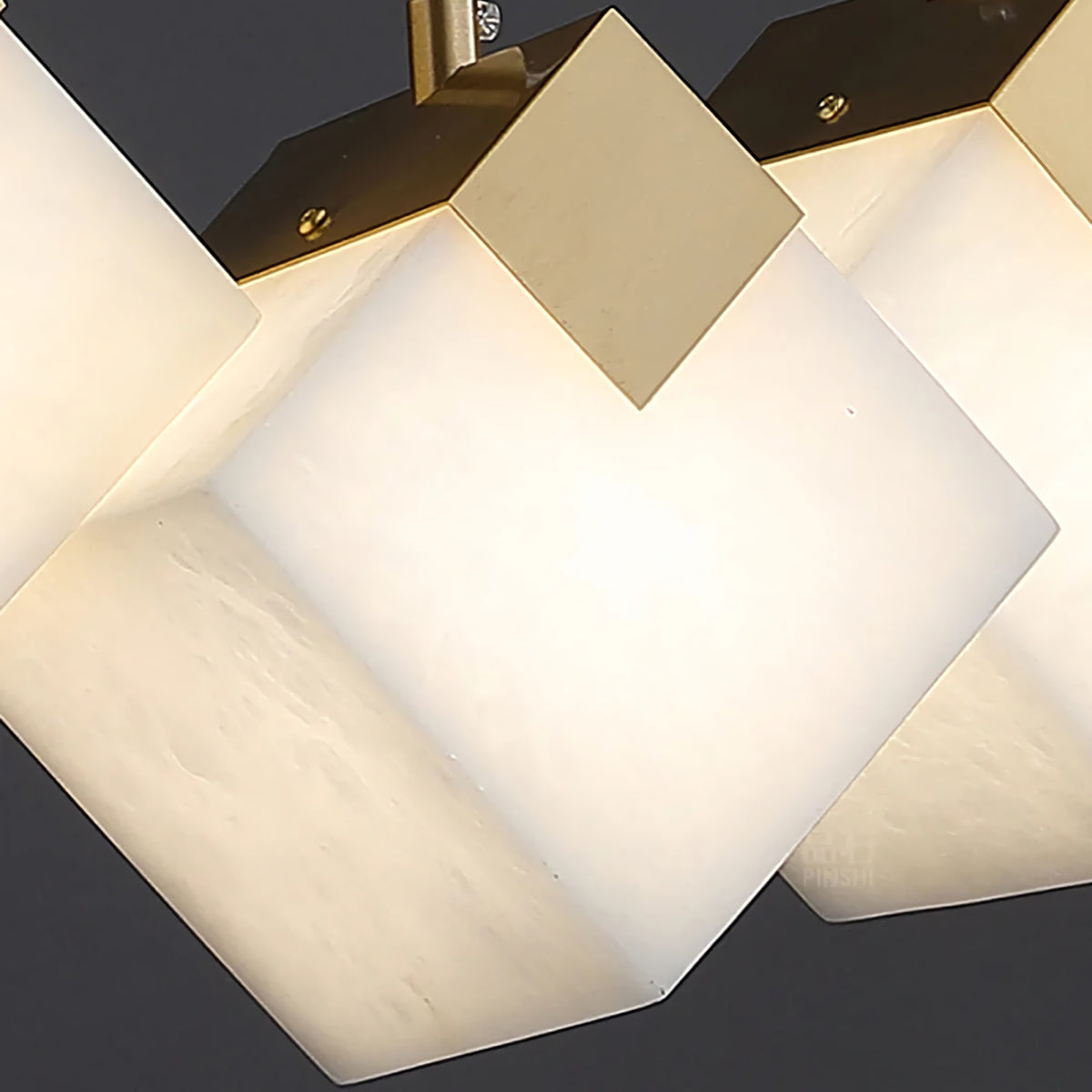 Cube Cluster Alabaster Pendant Light