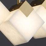 Cube Cluster Alabaster Pendant Light