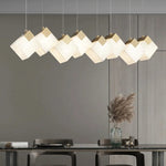 Cube Cluster Alabaster Pendant Light
